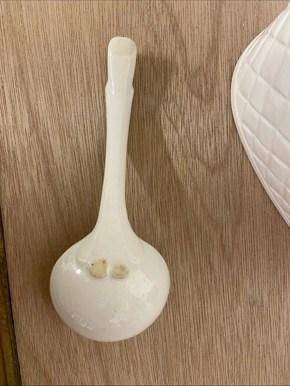 Cream Ceramic Bunny Covered Dish